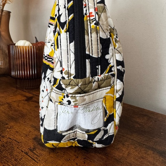 Vera Bradley Black and Yellow Dogwood Pattern Lunch Box - Picture 3 of 8